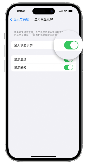 桥西苹果14维修店分享如何自定义 iPhone 14 Pro 常亮显示屏 