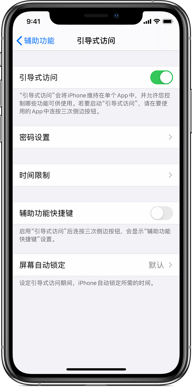 桥西苹果手机维修分享如何在 iPhone 上退出引导式访问 