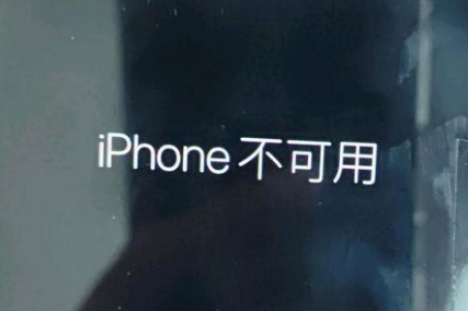 桥西苹果服务网点分享锁屏界面显示“iPhone 不可用”如何解决 